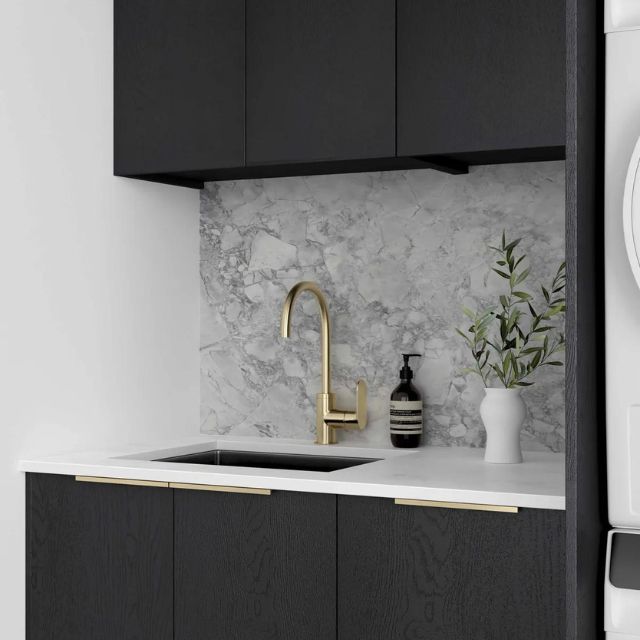 Otti Byron 1715mm Laundry Set C - Black Oak