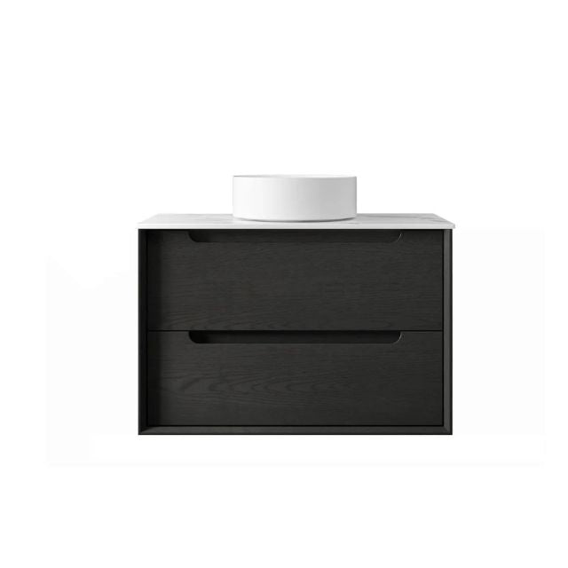 Otti Byron Wall Hung Vanity With Stone Top for Above Counter Basin