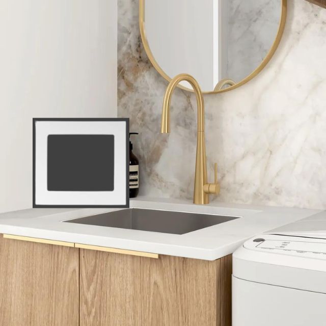 Otti Byron Natural Oak 650mm Laundry Cabinet Set