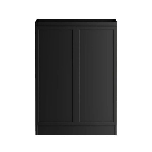 Otti Hampshire Black 1060mm Laundry Cabinet Set Include Double Door Base Cabinet - The Blue Space