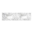 Otti Laguna 1800mm Double Bowl Wall Hung Vanity Satin White - Natural Carrara Marble Top with Undermount Basin