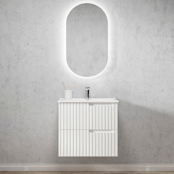 Otti Noosa Wave Board Wall Hung Vanity with Slimline Ceramic Top