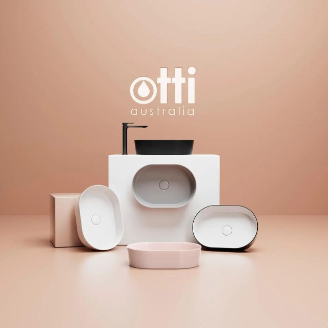 Otti Quay 500mm Oval Above Counter Basin - Matte Grey