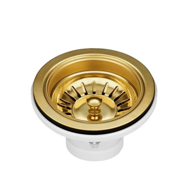 Otti Sink Basket Waste Brushed Dark Gold