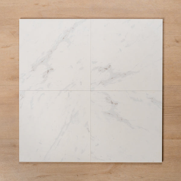 Paradise Calacatta Matt Rectified Ceramic Tile 300x300mm Straight Pattern - The Blue Space