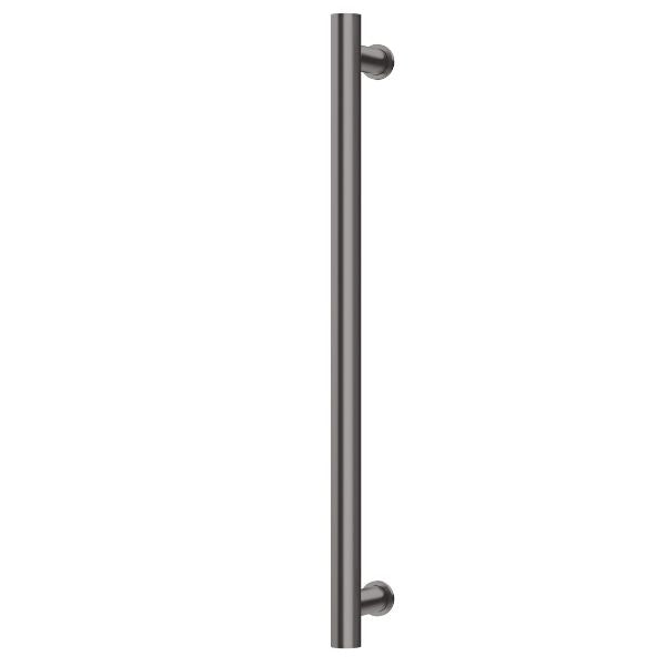 Phoenix Heated Towel Rail Round 600mm - Brushed Carbon