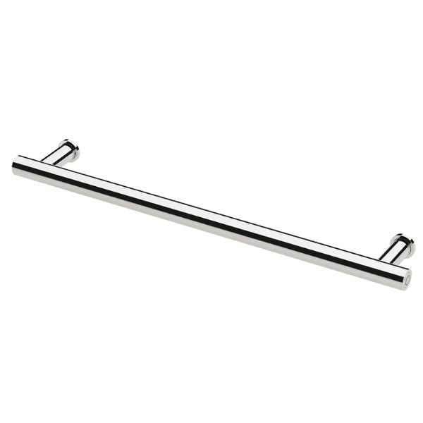 Phoenix Heated Towel Rail Round 600mm - Chrome - Horizontal