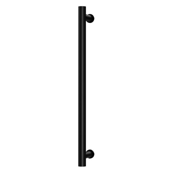 Phoenix Heated Towel Rail Round 600mm - Matte Black