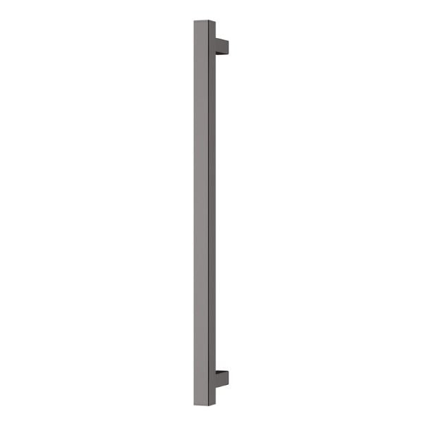 Phoenix Heated Towel Rail Square 600mm - Brushed Carbon