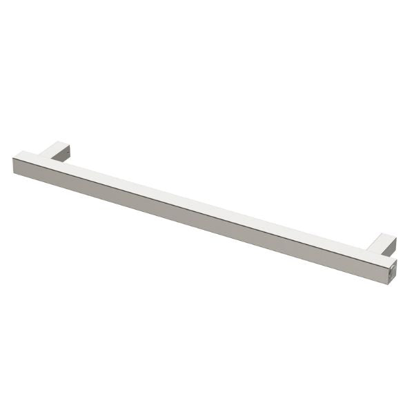 Phoenix Heated Towel Rail Square 600mm - Brushed Nickel