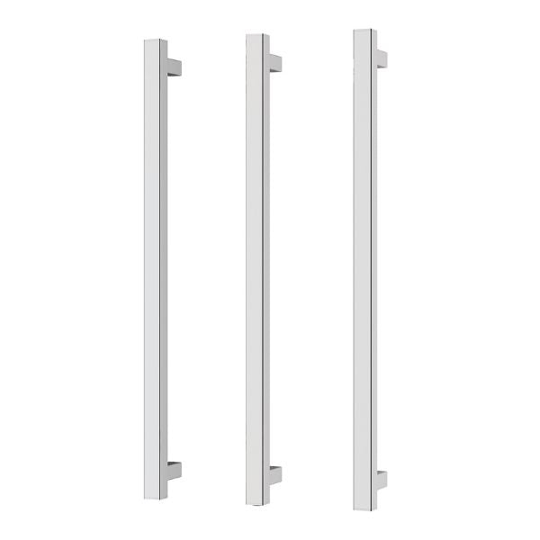 Phoenix Heated Triple Towel Rail Square 800mm - Chrome
