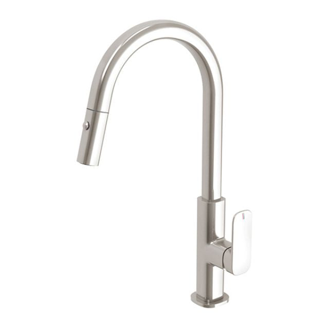 Phoenix Nuage Pull Out Sink Mixer Brushed Nickel
