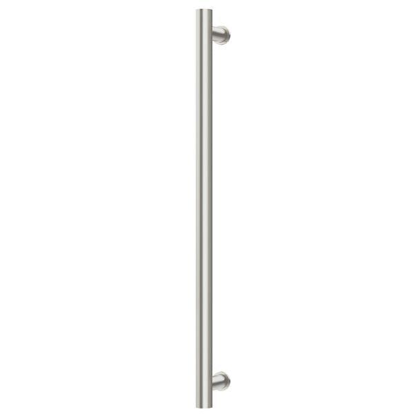 Phoenix Heated Towel Rail Round 800mm - Brushed Nickel - 650-8761-40