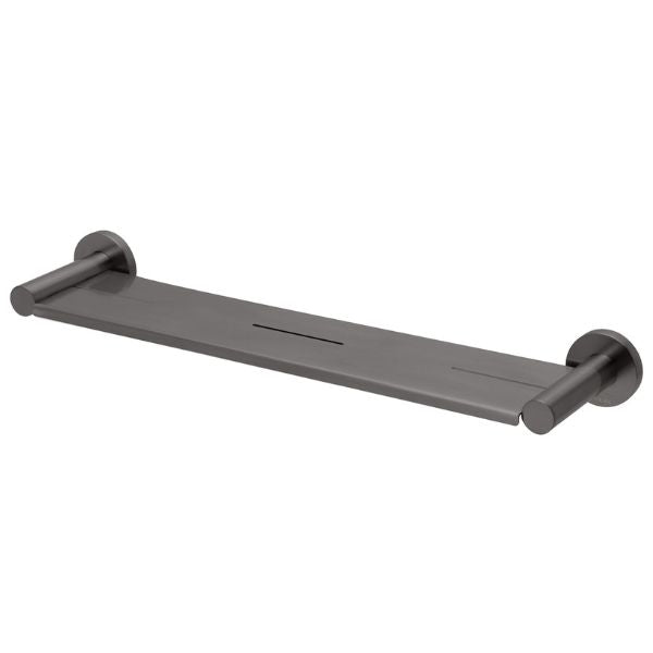 Phoenix Radii Metal Shelf Round Plate - Brushed Carbon