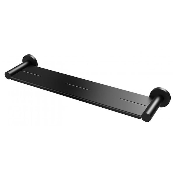 Phoenix Radii Metal Shelf Round Plate - Matte Black 450mm - The Blue Space