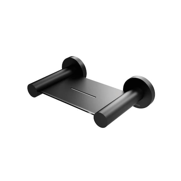Phoenix Radii Soap Dish Round Plate - Matte Black - The Blue Space