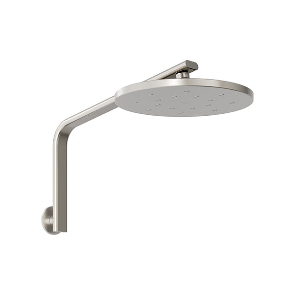 Phoenix Tapware Oxley High-Rise Shower Arm & Rose Brushed Nickel