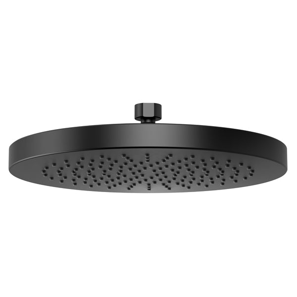 Phoenix Vivid Shower Rose 230mm Round - Matte Black