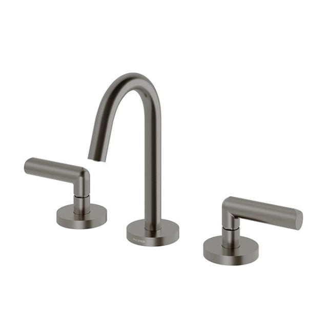 Phoenix Vivid Slimline Plus Lever Basin Set Brushed Carbon