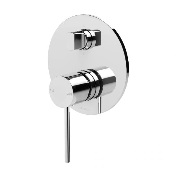 Phoenix Vivid Slimline Shower/Bath Diverter Mixer-Chrome