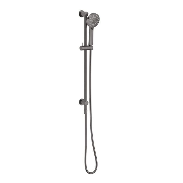 Phoenix Vivid Slimline Water Through Rail Hand Shower Brushed Carbon