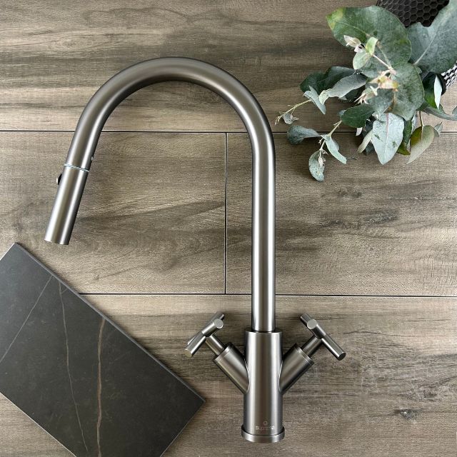 Suprema Xpress Fit X-Gen Dual Handle Retractable Sink Mixer