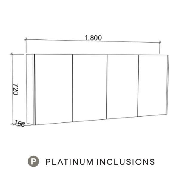 Timberline Denver Shaving Cabinet