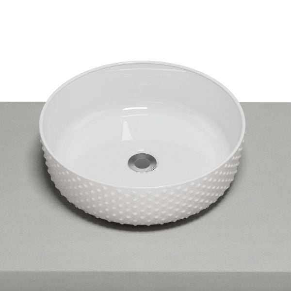 Timberline Allure Dimple White Above Counter Basin