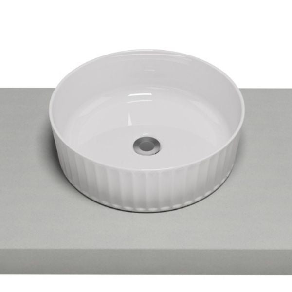 Timberline Allure Flute White Above Counter Basin