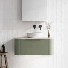 Timberline Santos Wall Hung Vanity with SilkSurface Top and Basin