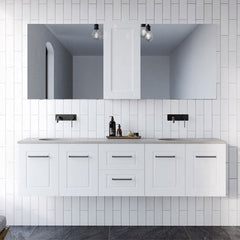 Timberline Victoria Wall Hung Vanity with Silksurface Top & Under Counter Basin