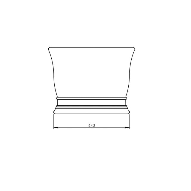 Turner Hastings Cambridge 174 TitanCast Bath with Overflow - Gloss White