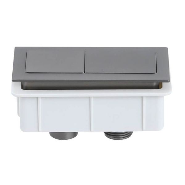 Turner Hastings Rectangle Brushed Gunmetal Flush Button