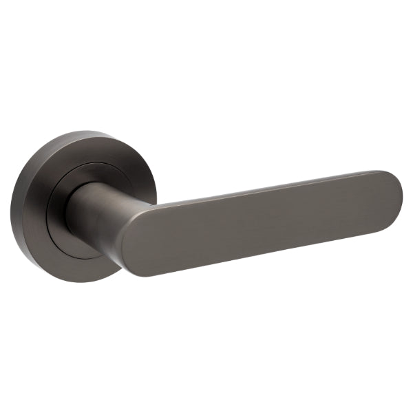 Zanda Duke Privacy Door Handle Set Graphite Nickel