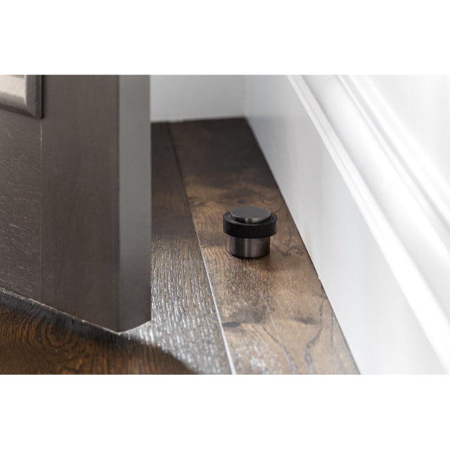 Zanda Floor Mounted Door Stop Graphite Nickel