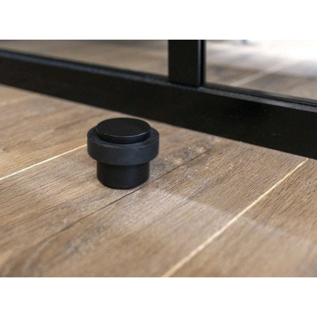 Zanda Floor Mounted Door Stop Matt Black