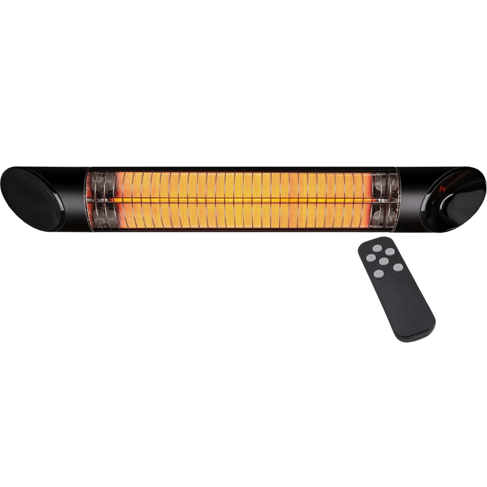 Thermogroup Ash 2500W Wall Mounted Outdoor Heater with Remote 190x945x130mm - Black AO2500RB - The Blue Space