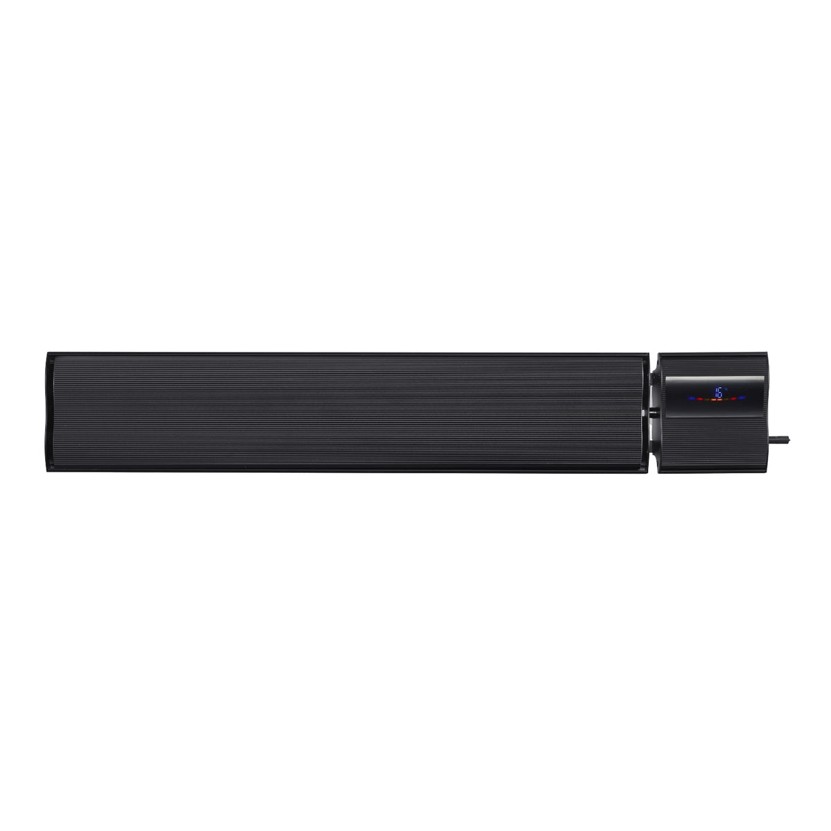 Front Thermogroup Lotus 2400W Wall Mounted Outdoor Heater with Remote & Wi-Fi 1540x150x215mm - Black LO2400WB - The Blue Space