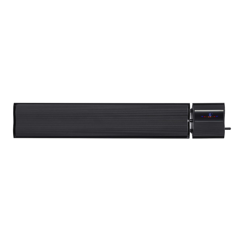 Thermogroup Lotus 2400W Wall Mounted Outdoor Heater with Remote & Wi-Fi 1540x150x215mm - Black