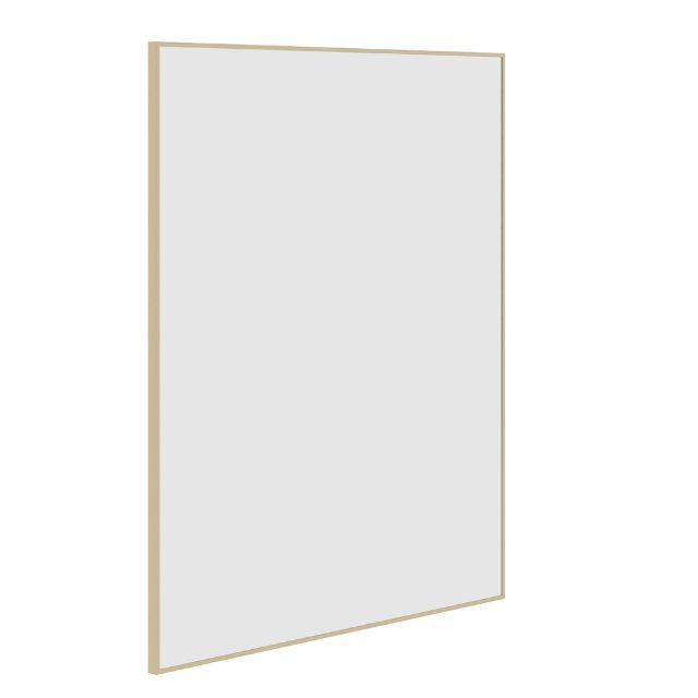 Thermogroup Rectangular Gold Framed Mirror
