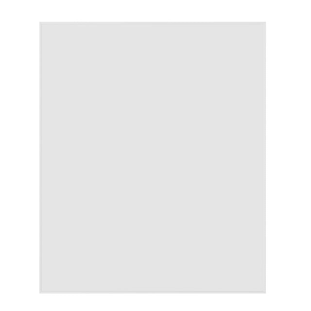Thermogroup Rectangular White Framed Mirror