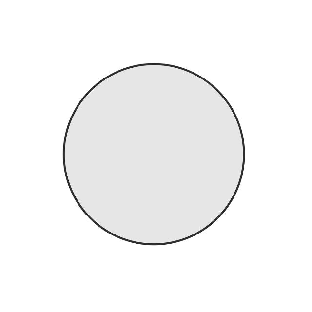 Thermogroup Round Black Framed Mirror 600mm