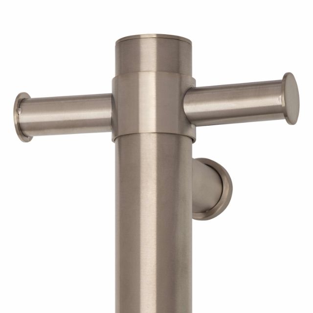 Thermogroup Thermorail 240 Volt Single Heated Towel Rail - Brushed Nickel