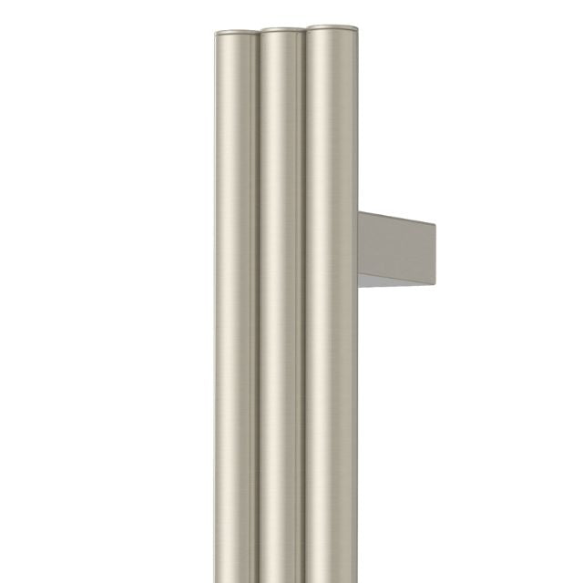 Thermogroup Thermorail Round/Triple Tube 12Volt Vertical Bar 900x75x100mm 27Watts - Brushed Nickel