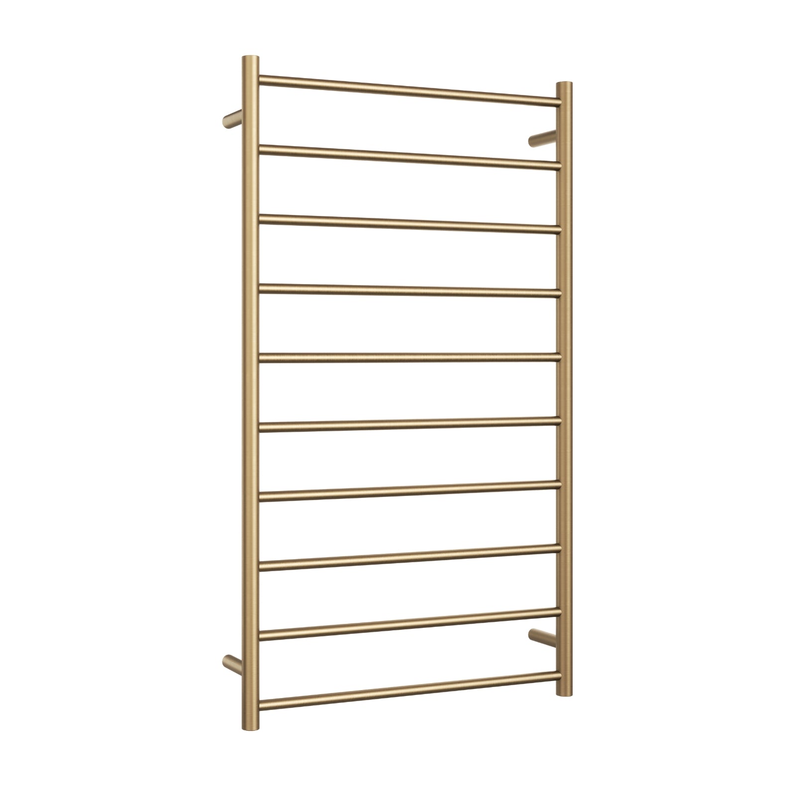 Thermogroup Thermorail Straight/Round 700x1200x122mm 128Watts 10 Bars - Brushed Brass SR69MBB - The Blue Space