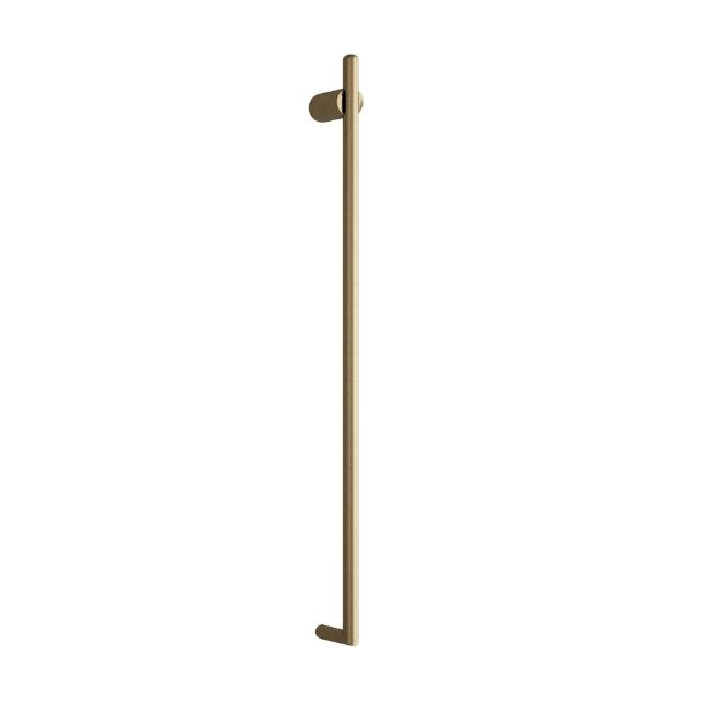 Thermogroup Thermorail Thin/Round 240Volt Vertical Heated Towel Rail - Brushed Brass