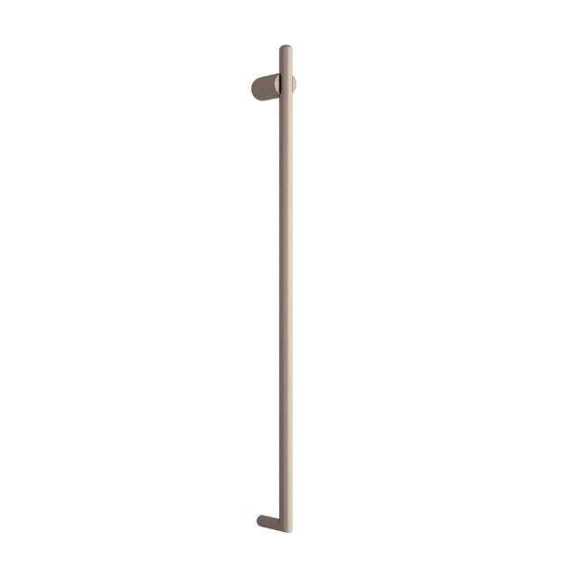 Thermogroup Thermorail Thin/Round 240Volt Vertical Heated Towel Rail - Brushed Nickel