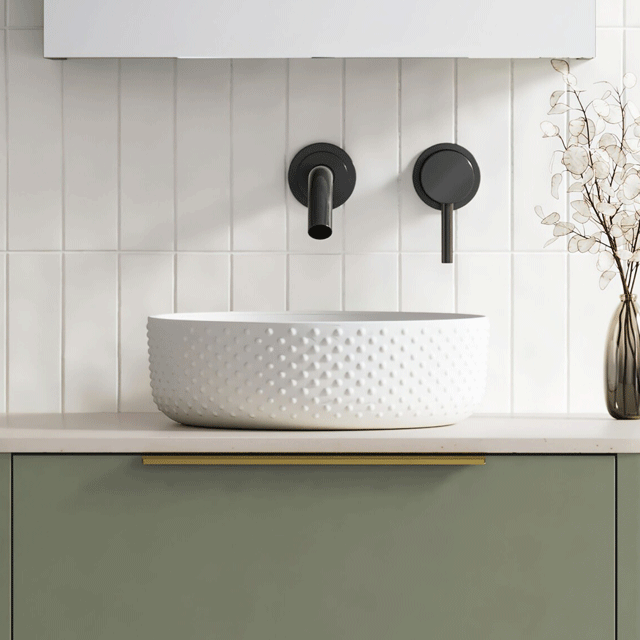 Timberline Allure Dimple White Above Counter Basin