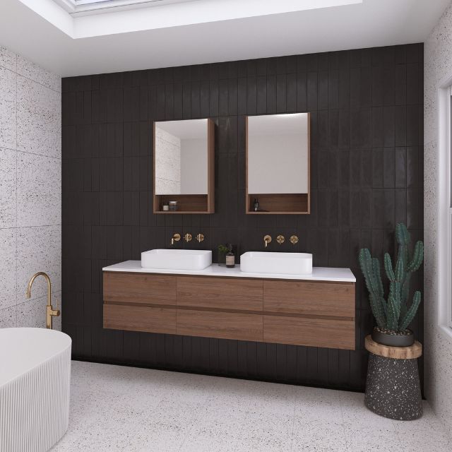 Timberline Ashton Wall Hung Vanity with Silk Surface Top & Basin
