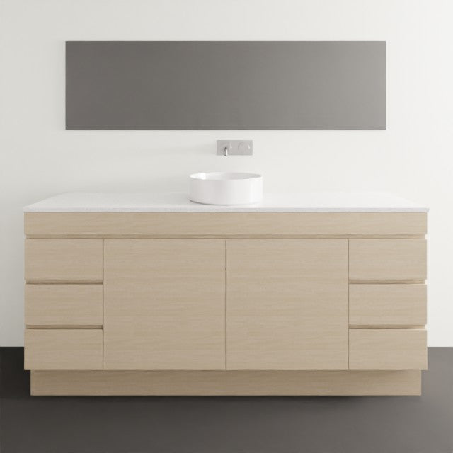 Timberline Bargo Floor Standing Vanity with Silksurface Top & Basin 1800mm Single Bowl BAR-V-1800-C-SSA-F | The Blue Space
